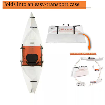 Foldable Kayak Lake : Lightweight, Portable and Stable - Lake and River Kayaks. (White)