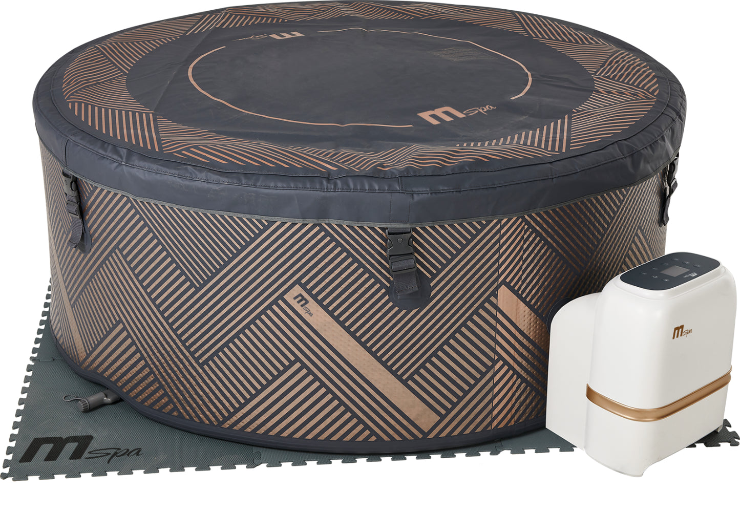 MSPA FRAME MONO round BUBBLE SPA PORTABLE INFLATABLE HOT TUB 68"